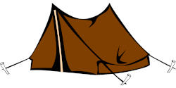 namiot, brzowy namiot, rozbity namiot, rozoony namiot